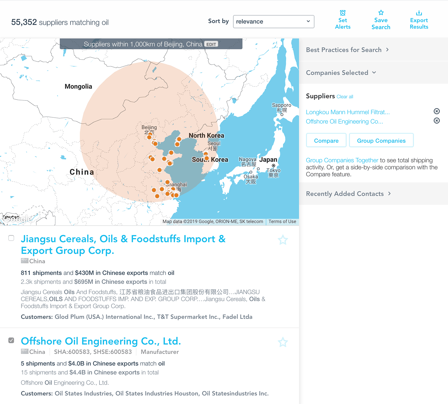 Company Location Search in China